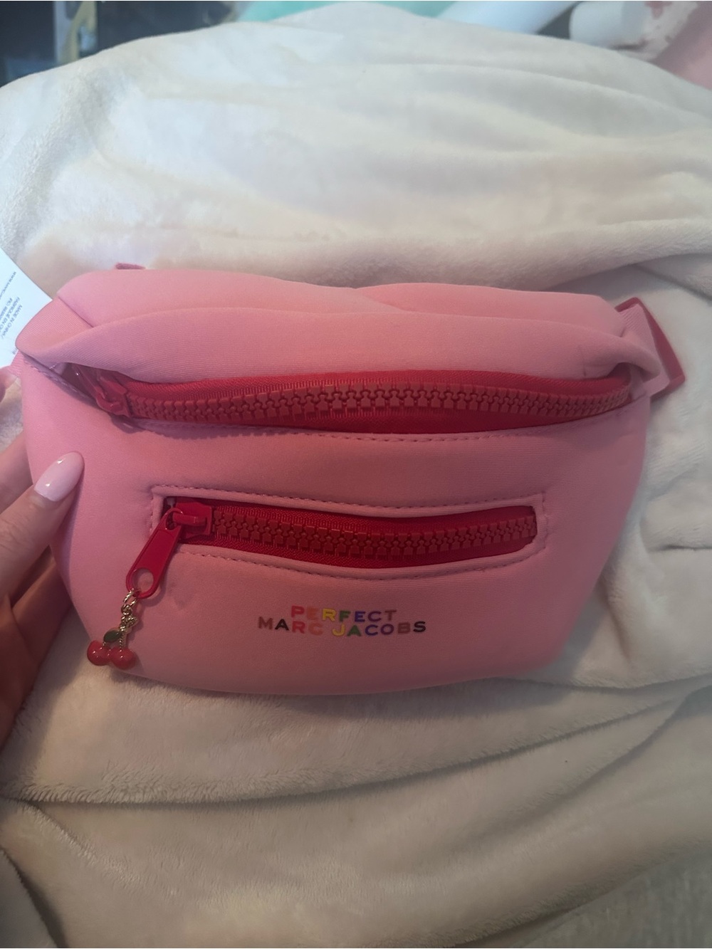 Marc Jacobs Pink Cherry Charm Belt Bag